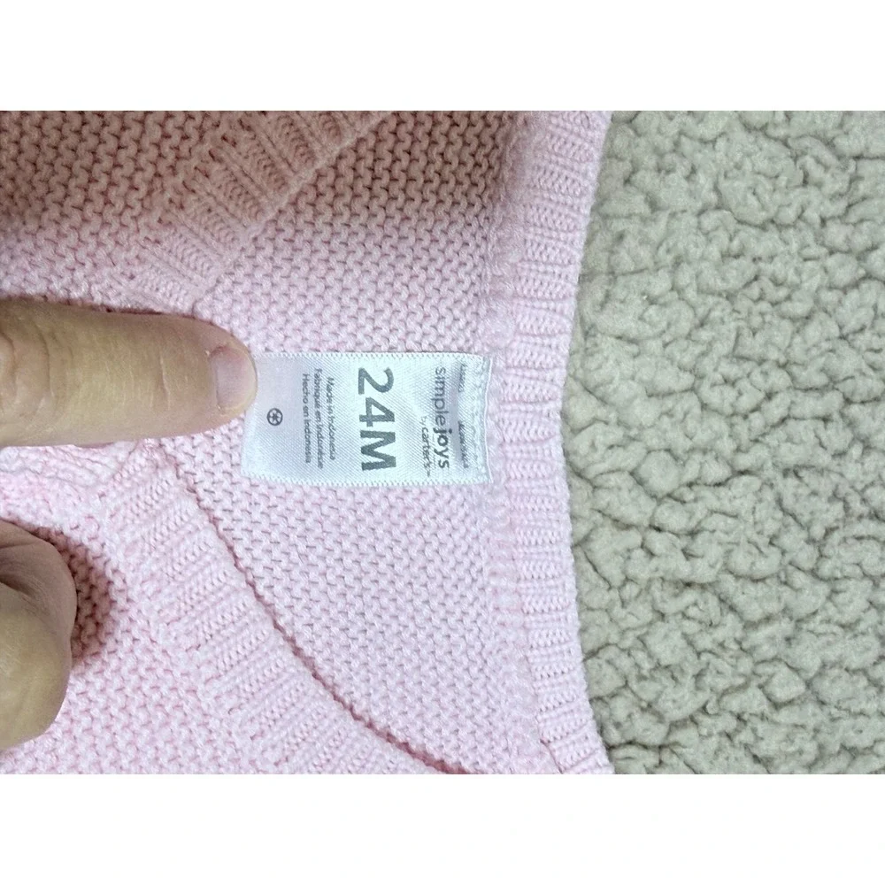Toddler Cardigan Bundle Old Navy H&M Simple Joys Pink Gray Cream 2T 3T Set of 3